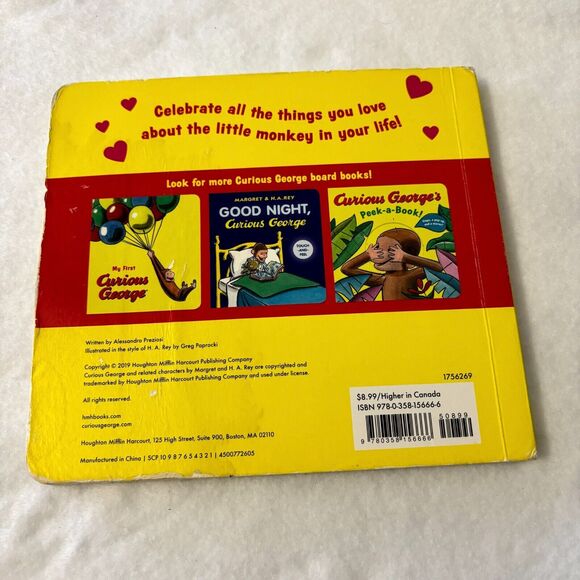 Curious George: I Love You (board book with‎ mirrors) by Rey, H. A. [Board book] - Picture 5 of 6
